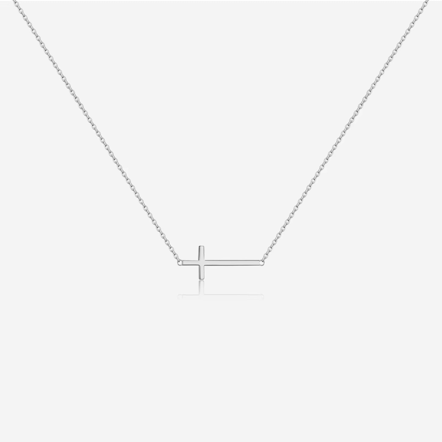 Puregrace™ 925 Sterling Silver Cross Necklace – Timeless Elegance, Redefined