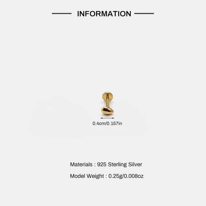 Luxe Line Mini Zircon Stud – a Spark of Modern Minimalism